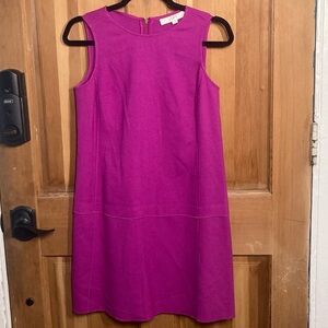 LOFT Women’s Dress – Size 4P – Sleeveless A-Line – Fuchsia / Magenta Pink